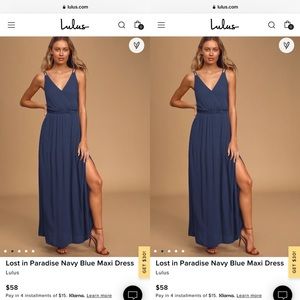 Navy dress from Lulu’s